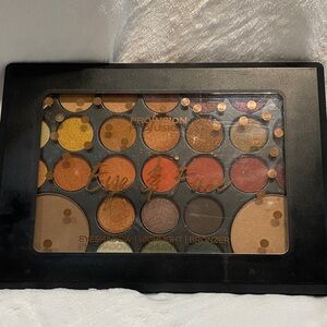 Profusion Cosmetics Eye & Face Palette - Gold, Orange, Brown